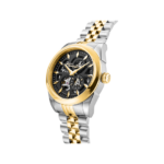 ⁦Thomas Sabo WA0410-291-203 שעון אוטומטי דו-צבעי בכסף וזהב בקוטר 41 מ"מ עם לוח שחור⁩ – תמונה ⁦2⁩