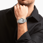 ⁦Thomas Sabo WA0416-201-201 שעון אוטומטי בכסף בקוטר 36 מ"מ עם סמל שושנים⁩ – תמונה ⁦4⁩