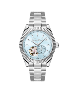 Thomas Sabo WA0417-201-209 שעון אוטומטי בכסף בקוטר 36 מ"מ עם לוח שחור-תכול