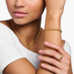 ⁦Thomas Sabo X0031-413-39 צמיד צ'ארמס קלאסי בציפוי זהב⁩ – תמונה ⁦3⁩