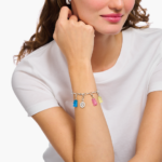⁦Thomas Sabo X0291-001-21 צמיד צ'ארמס כסף עם טבעת לוגו Haribo Goldbears⁩ – תמונה ⁦2⁩