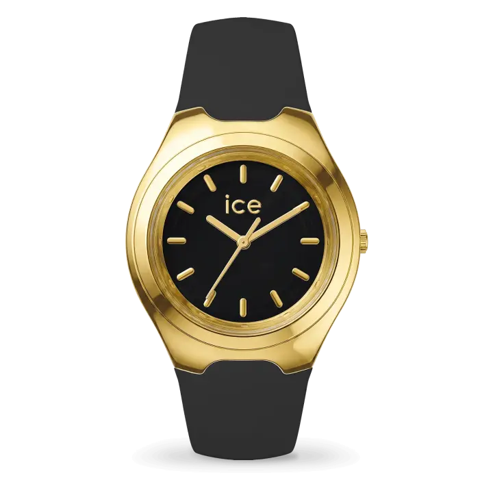 025951-ice-bubble-black-gold-36mm-3h-01 ICE bubble Black Gold שעון יד לאישה אייס Ice-watch, אחריות יבואן רשמי – תמונה 1